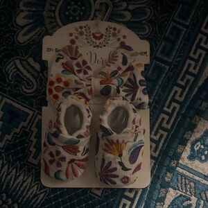 Floral Baby Booties and Headband Set